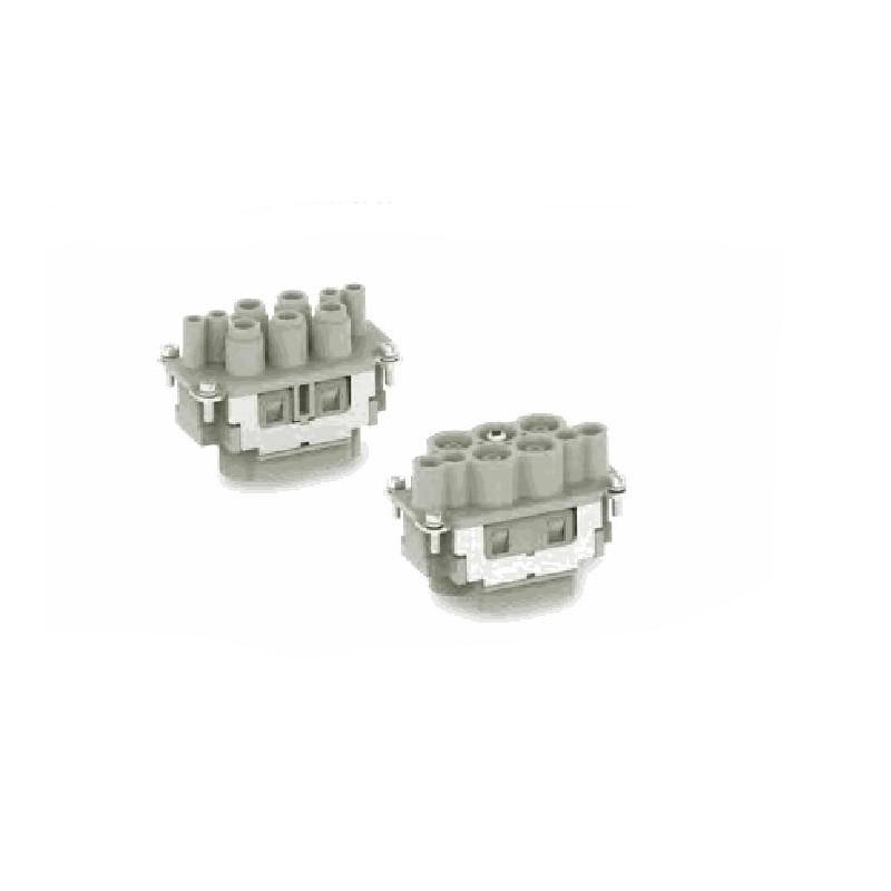 Insert HK, Raccordement à vis axiale, femelle, 8 pin, 63A, Polycarbonate, 10B 